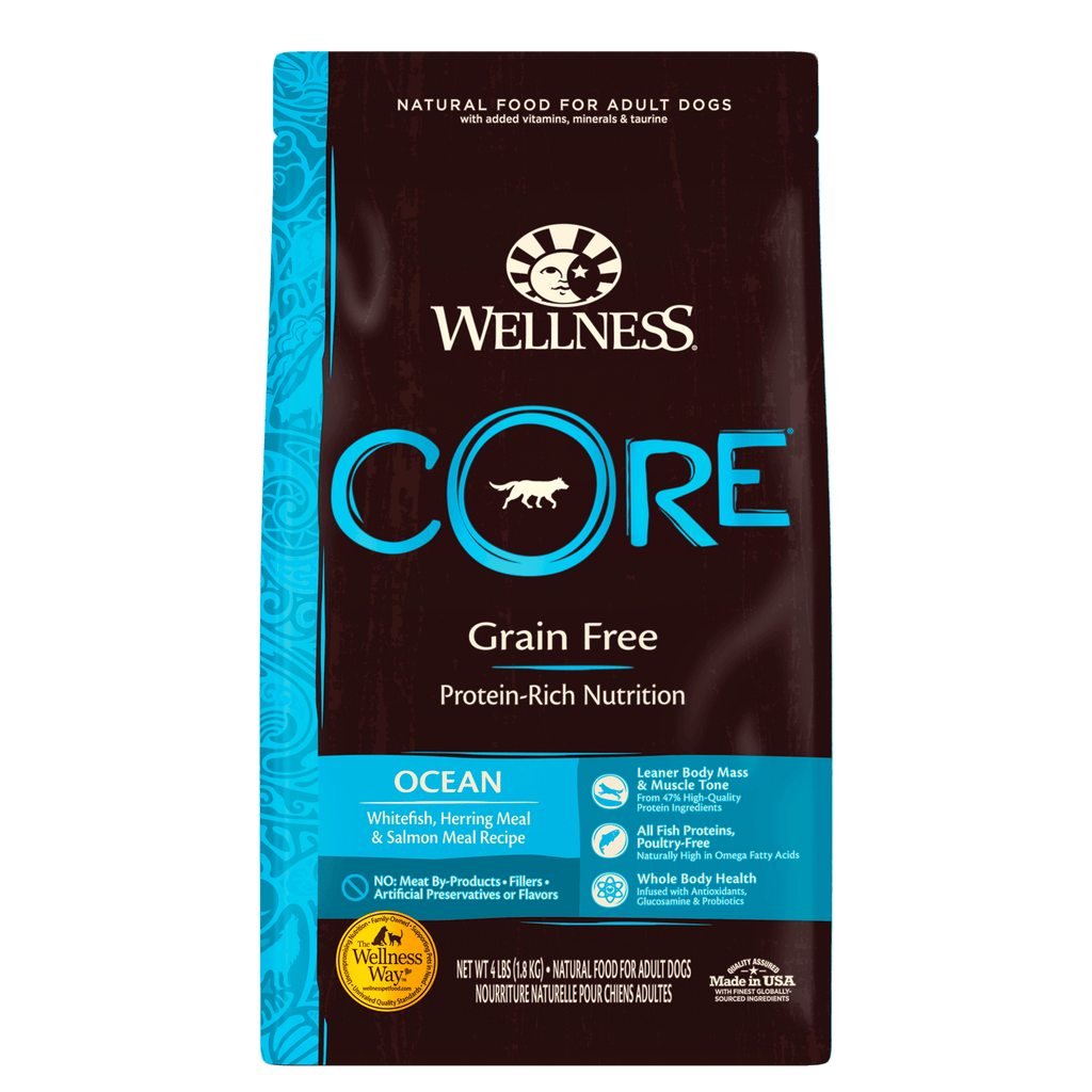 WELLNESS CORE Grain Free Dry Dog Food Ocean Fish Recipe 10KG - Sparklet