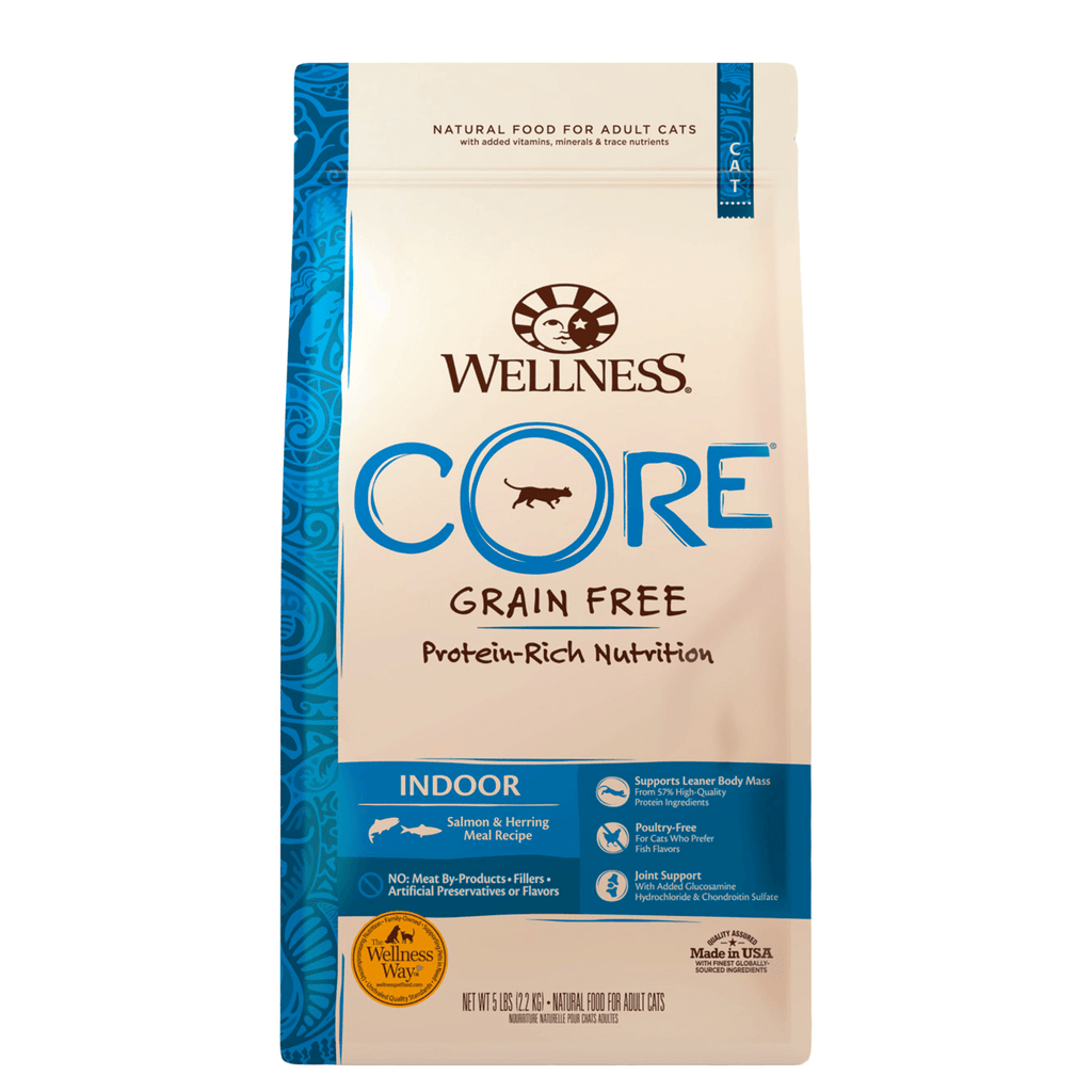 WELLNESS CORE Grain Free Indoor Salmon & Herring Dry Cat Food 2.27KG - Sparklet