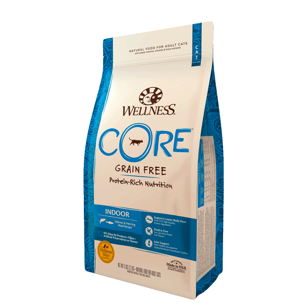 WELLNESS CORE Grain Free Indoor Salmon & Herring Dry Cat Food 2.27KG - Sparklet