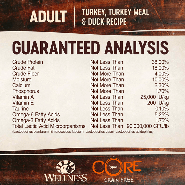 WELLNESS CORE Grain Free Turkey & Duck Dry Cat Food 2.27KG - Sparklet