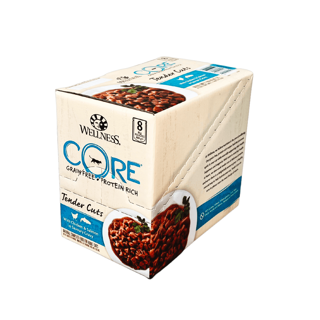 WELLNESS Core Tender Cuts Wet Cat Food Chicken & Salmon 85GX8 - Sparklet