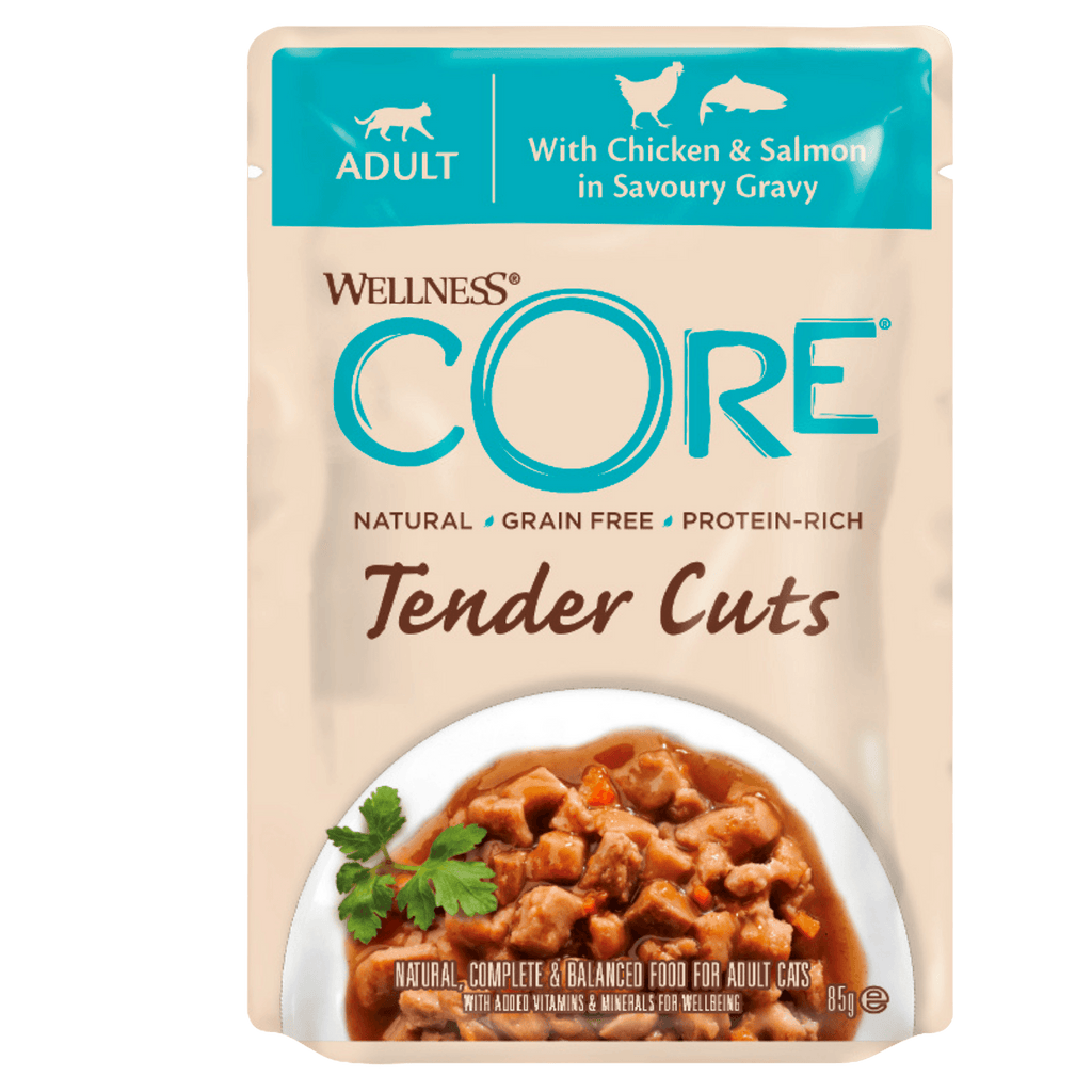 WELLNESS Core Tender Cuts Wet Cat Food Chicken & Salmon 85GX8 - Sparklet