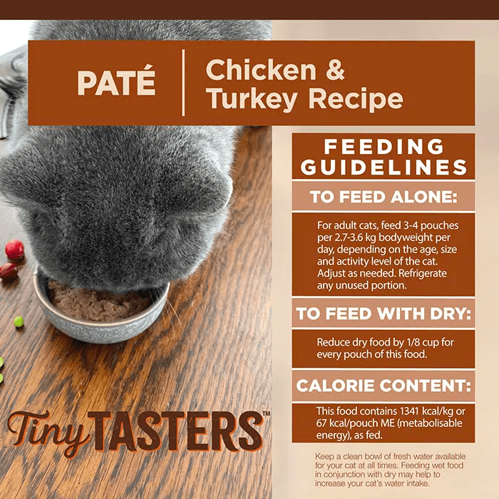 WELLNESS Core Tiny Tasters Wet Cat Food Chicken & Turkey Pate 50GX12 - Sparklet