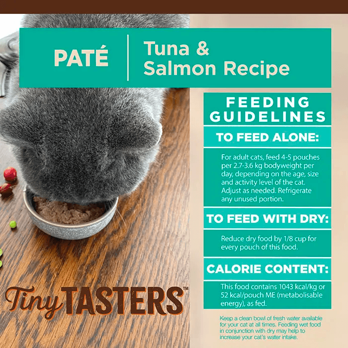 WELLNESS Core Tiny Tasters Wet Cat Food Tuna & Salmon Pate 50GX12 - Sparklet