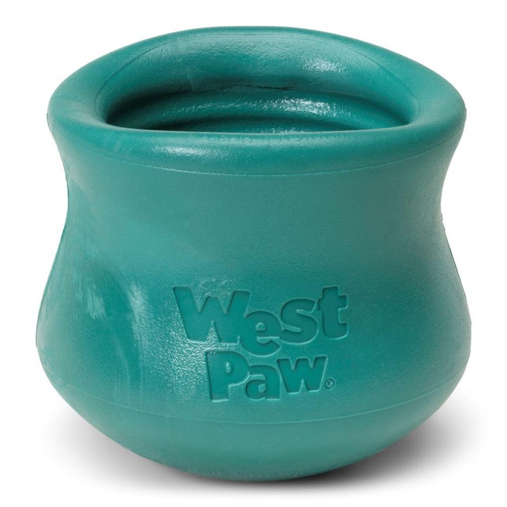 WEST PAW Toppl Treat Dispensing Wobbling Dog Toy & Food Bowl - Evergreen - Sparklet