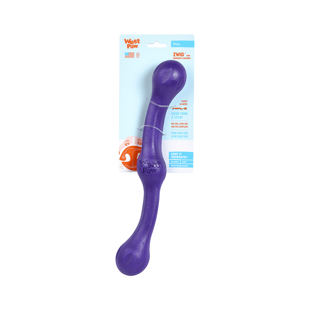 WEST PAW Zwig Tug & Fetch Stick Dog Toy - Sparklet