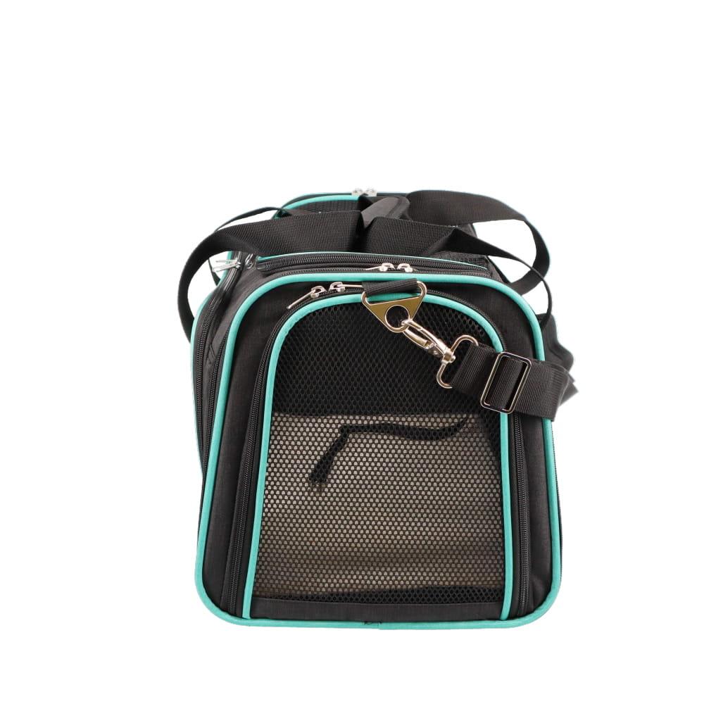 ZEEZ Foldable Soft Sided Pet Carrier Mint Green 45x28x28.5cm - Sparklet