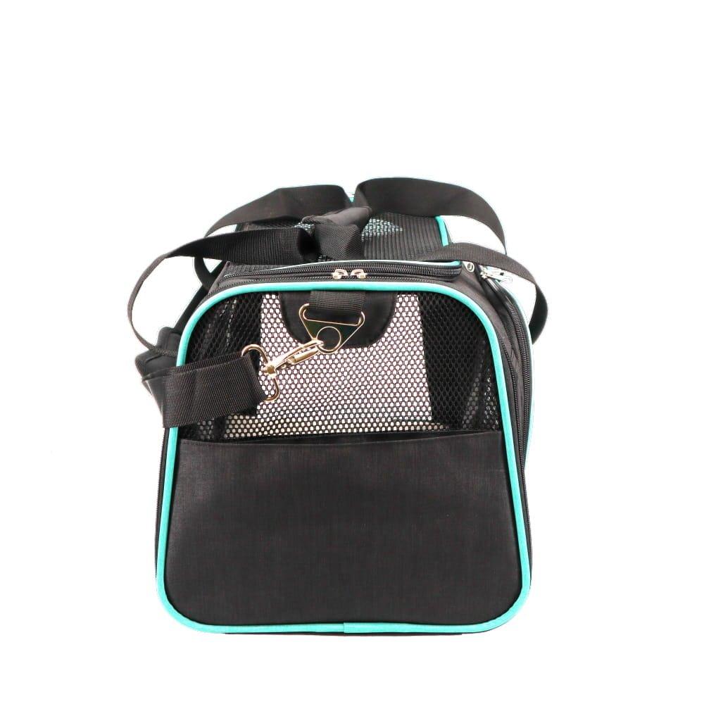 ZEEZ Foldable Soft Sided Pet Carrier Mint Green 45x28x28.5cm - Sparklet