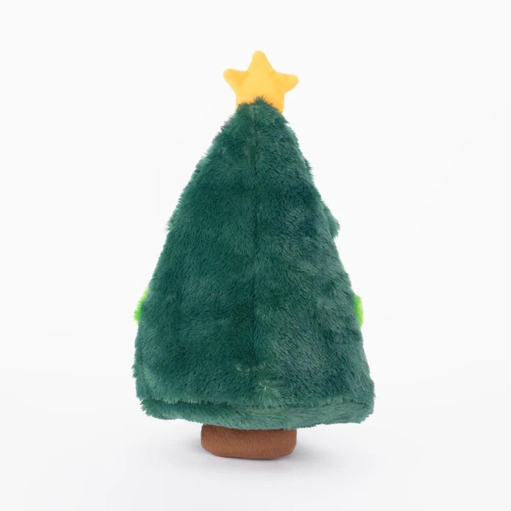 ZIPPY PAWS Holiday Zippy Burrow Christmas Tree Dog Squeaking Toys - Sparklet