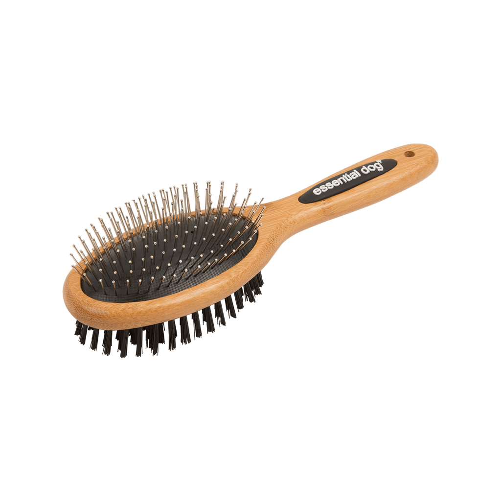 ESSENTIAL DOG Natural Bamboo Two-Sided Brush: Dogs & Cats - Sparklet