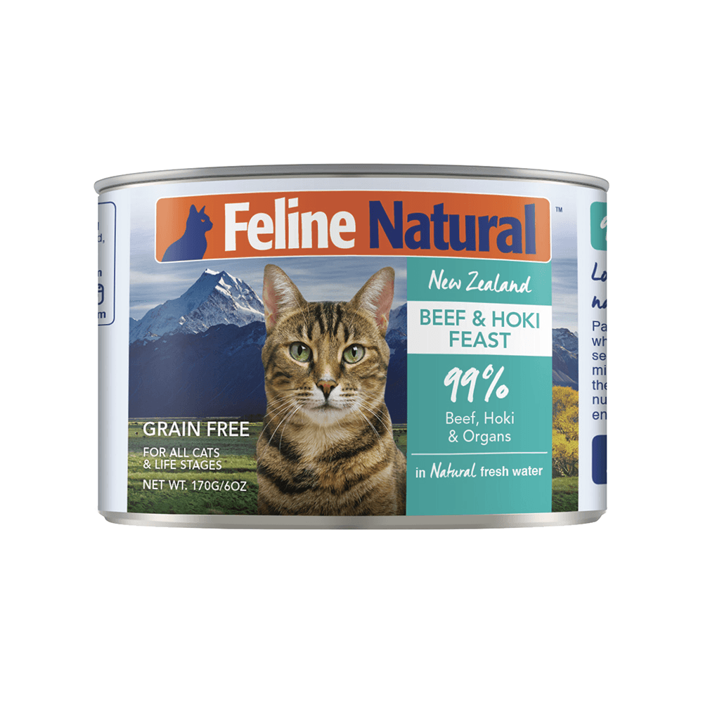 Feline Natural Canned Beef & Hoki 170G / 170G X 12 - Sparklet