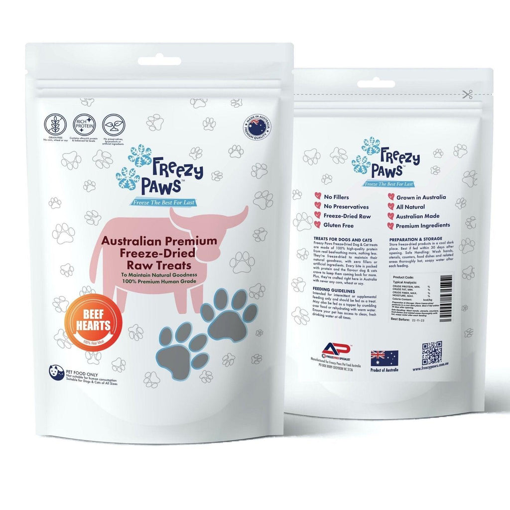 FREEZY PAWS Freeze Dried Beef Heart Raw - Sparklet