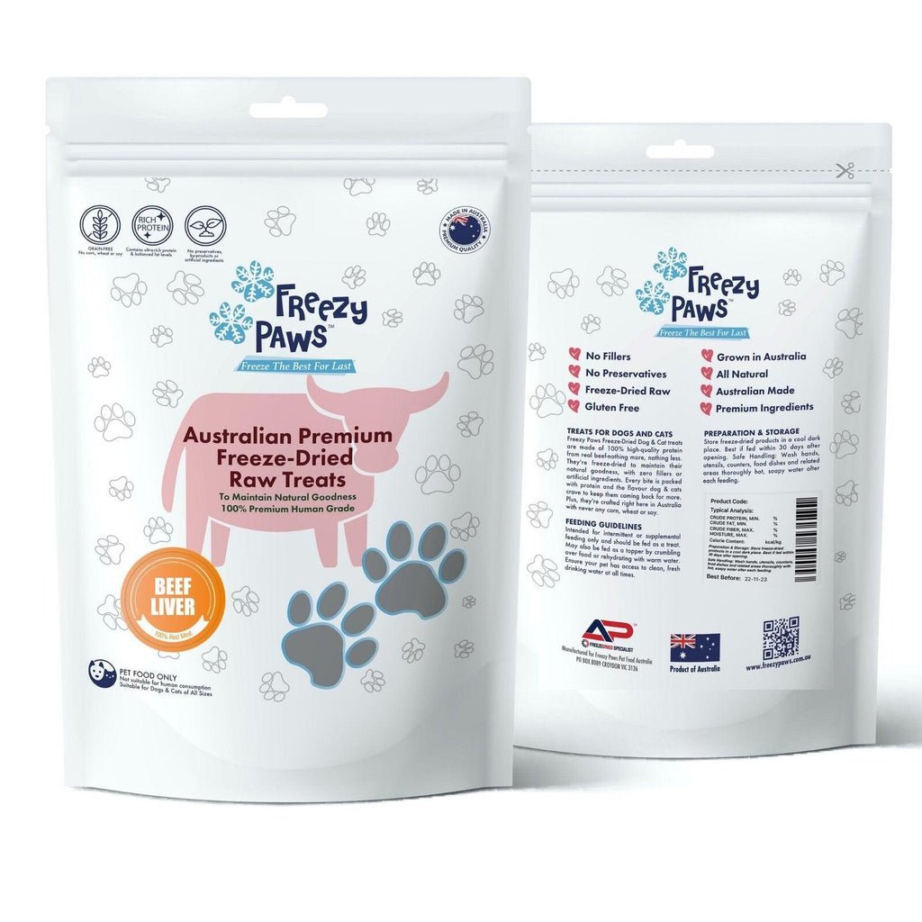 FREEZY PAWS Freeze-Dried Beef Liver Raw - Sparklet