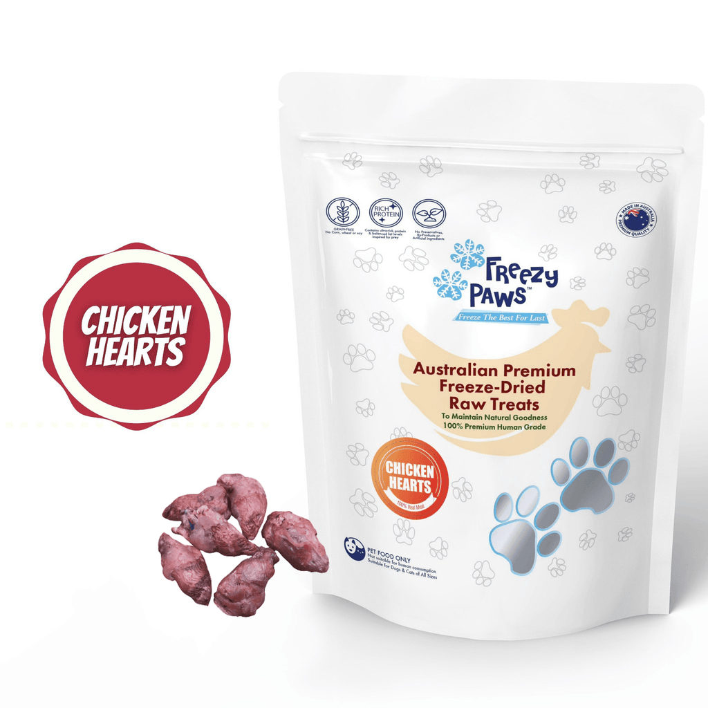 FREEZY PAWS Freeze-Dried Chicken Heart Raw - Sparklet