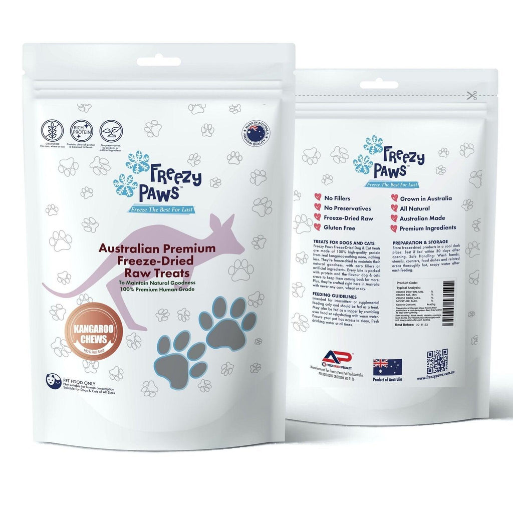 FREEZY PAWS Freeze Dried Kangaroo Meat Raw - Sparklet