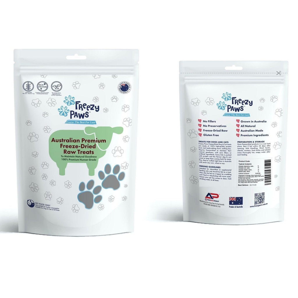 FREEZY PAWS Freeze Dried Lamb Heart Raw - Sparklet