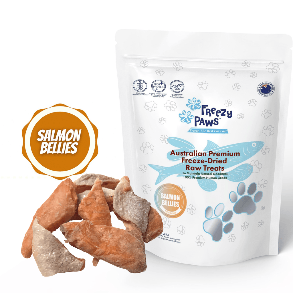 FREEZY PAWS Freeze Dried Salmon Bellies Raw - Sparklet