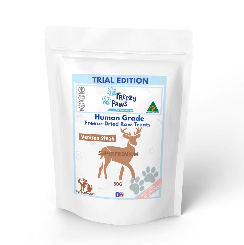 FREEZY PAWS Freeze Dried Venison Steak Raw 70G - Sparklet