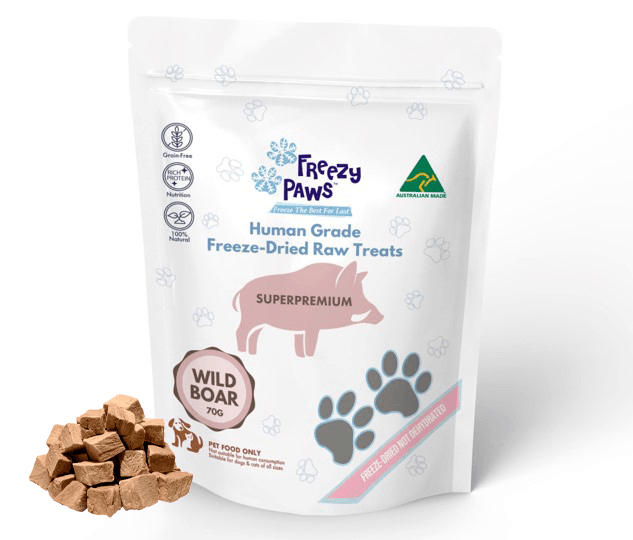 FREEZY PAWS Freeze Dried Wild Boar Raw 70G - Sparklet