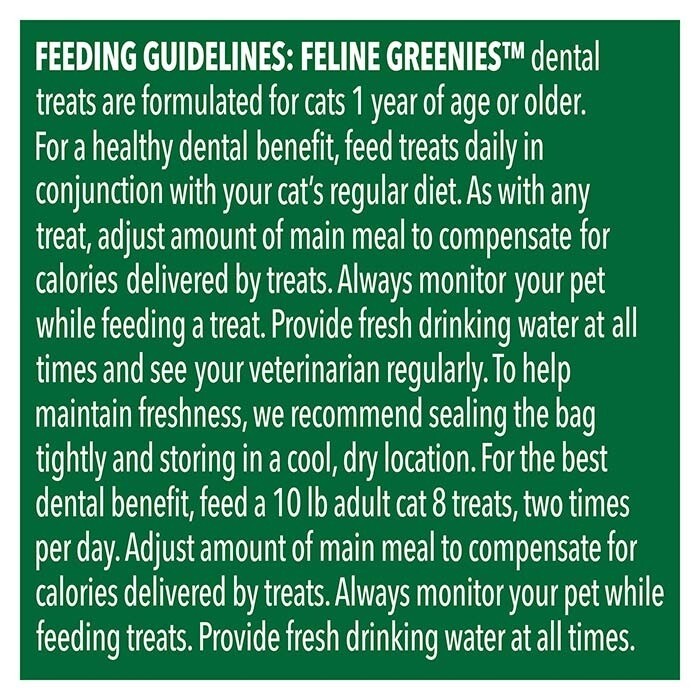 GREENIES VOHC Approved Cat Dental Treats - Tuna 60G - Sparklet