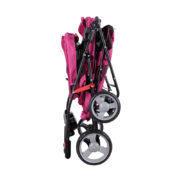 IBIYAYA Double Decker Pet Stroller for Multiple Pets - Red Violet - Sparklet