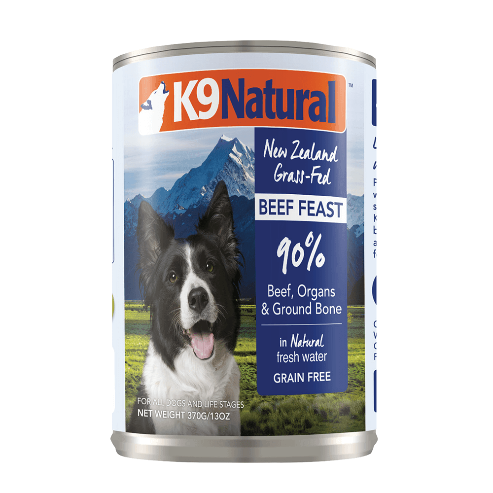 K9 Natural Canned Beef Feast 370G / 370G X 12 - Sparklet