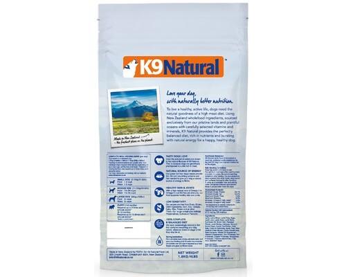 K9 Natural Freeze Dried Dog Food Lamb Feast 1.8KG (BB August 2025) - Sparklet