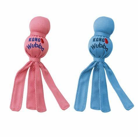 KONG Squeaking Puppy Wubba (Pink/Blue Random Colour) - Sparklet