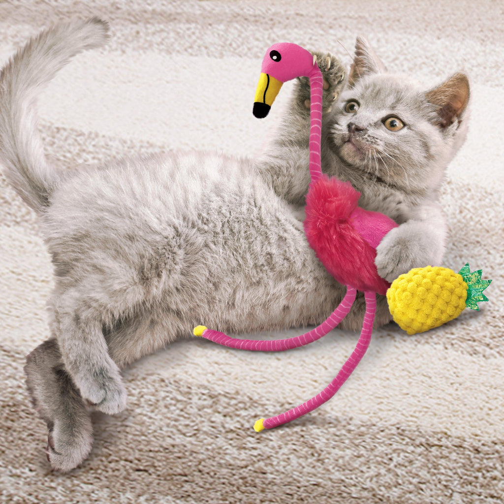 KONG Tropics Flamingo Cat 2-in-1 Catnip Toy - Sparklet