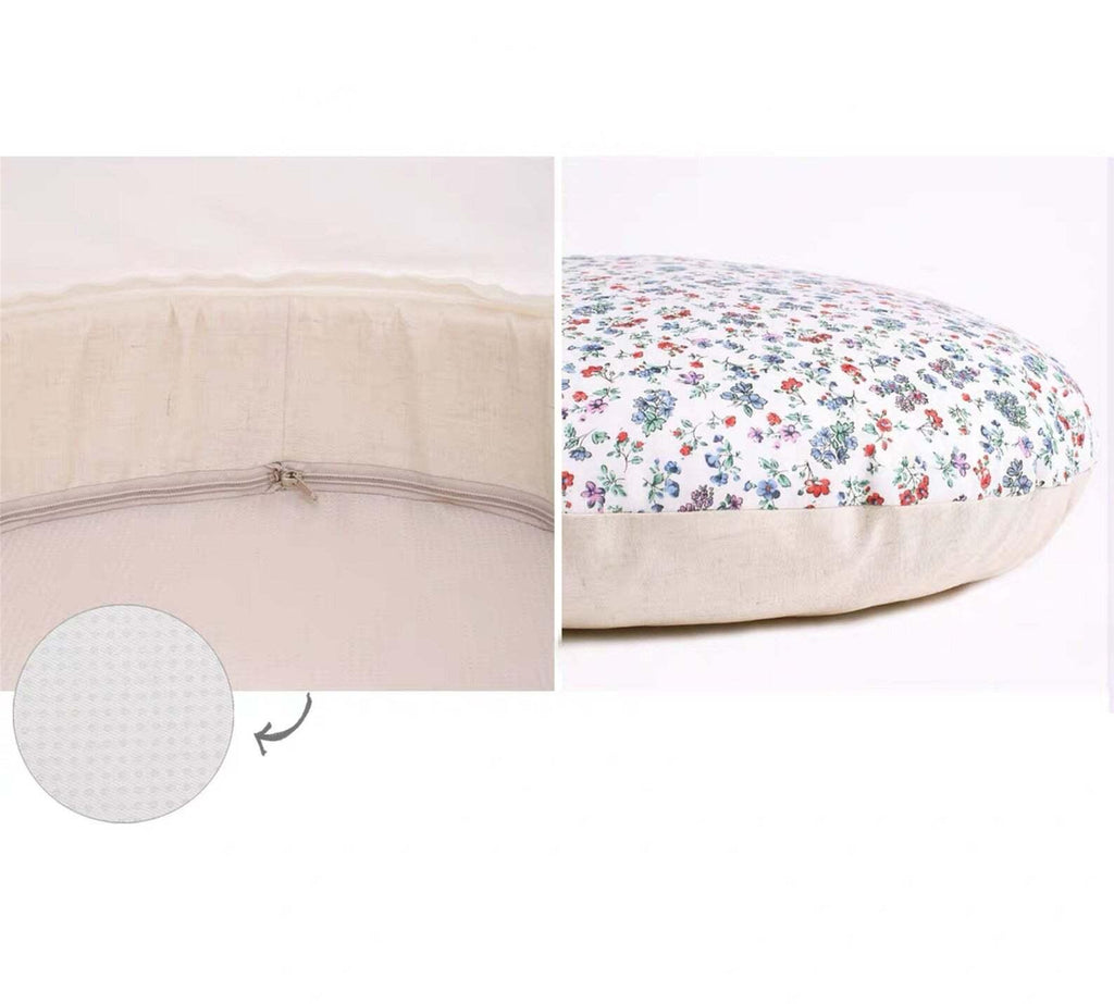 NIFTY FAIRY Four Season Removable & Washable Pet Cradle Bed - Beige Floral - Sparklet