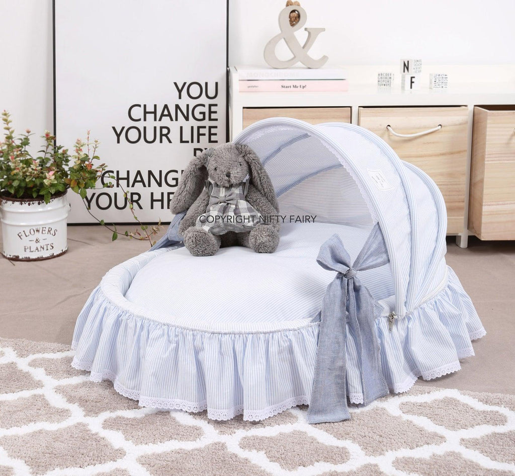 NIFTY FAIRY Four Season Removable & Washable Pet Cradle Bed - Blue - Sparklet