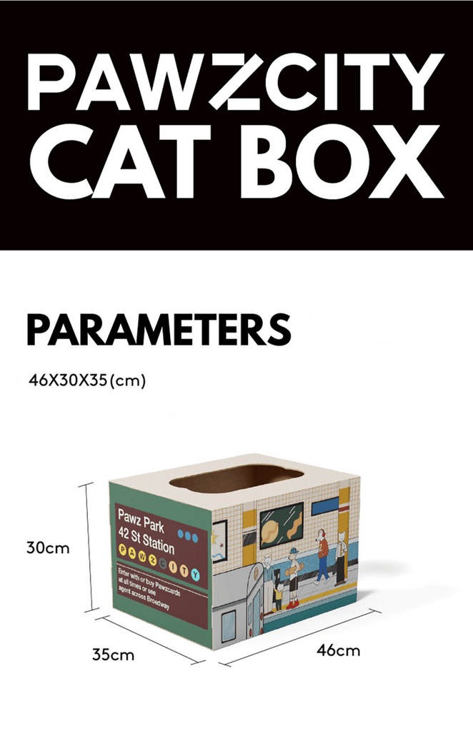 PAWZCITY Cat Scratcher House - New York Subway - Sparklet