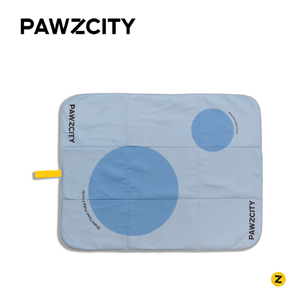 PAWZCITY Waterproof Travel Mat - Miami Blue - Sparklet