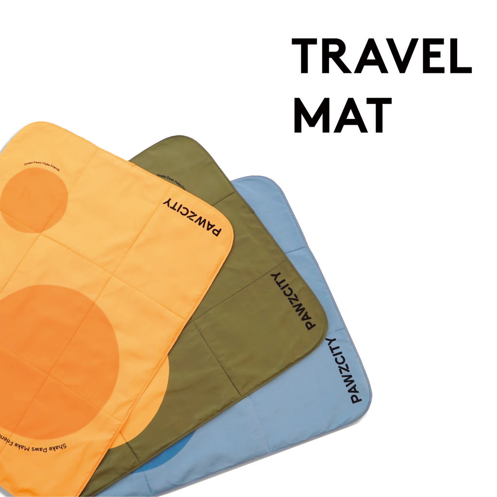 PAWZCITY Waterproof Travel Mat - Miami Blue - Sparklet