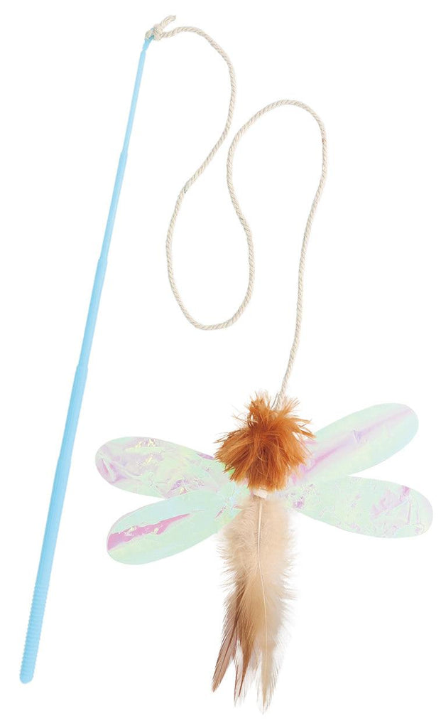 PETIO Fluffy Dragonfly Cat Wand - Sparklet