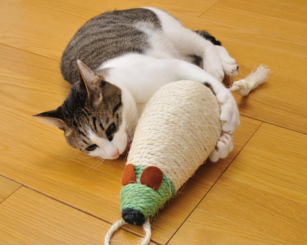 PETIO Hemp Scratcher Mouse Cat Toy - Sparklet