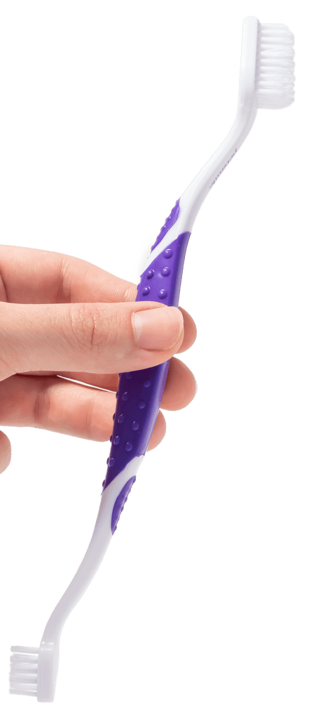 PETSMILE Professional Pet Toothbrush - Patented 45° Dual-Ended Brush Head - Sparklet