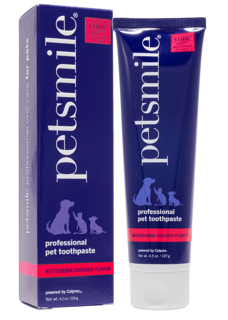 PETSMILE VOHC Approved Professional Pet Toothpaste - Rotisserie Chicken Flavor - Large 119G - Sparklet