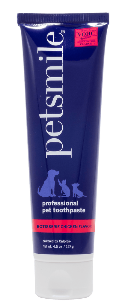 PETSMILE VOHC Approved Professional Pet Toothpaste - Rotisserie Chicken Flavor - Large 119G - Sparklet