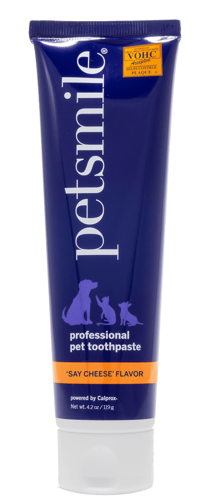 PETSMILE VOHC Approved Professional Pet Toothpaste - Say Cheese Flavor - Large 119G - Sparklet