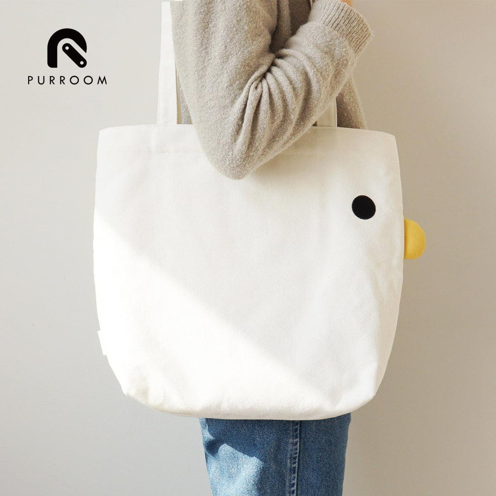 PURROOM Chick Canvas Tote Bag Large (For Human) - Sparklet