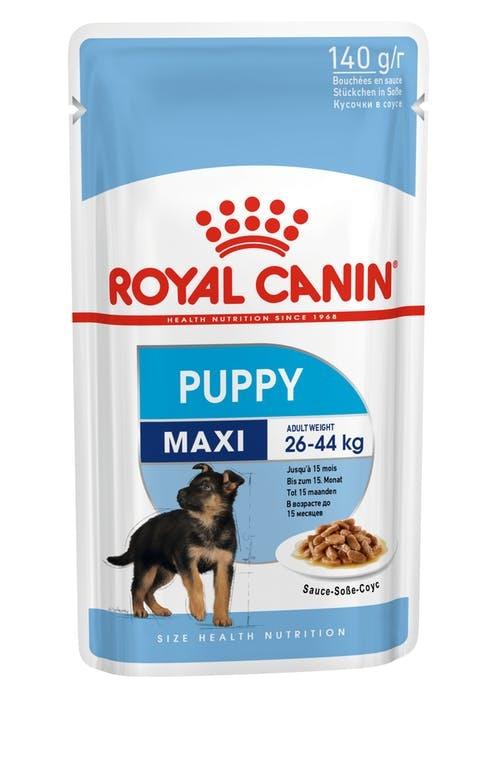 ROYAL CANIN Maxi Puppy Wet Food Gravy Pouches 10X140G - Sparklet