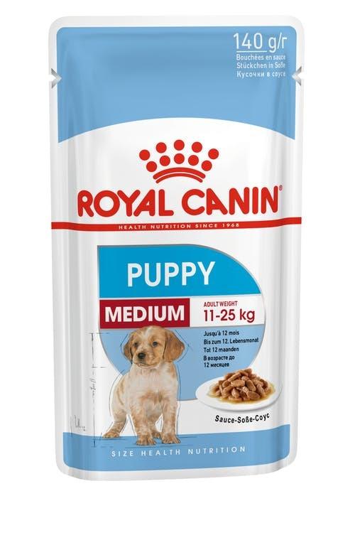 ROYAL CANIN Medium Puppy Wet Food Gravy Pouches 10X140G - Sparklet