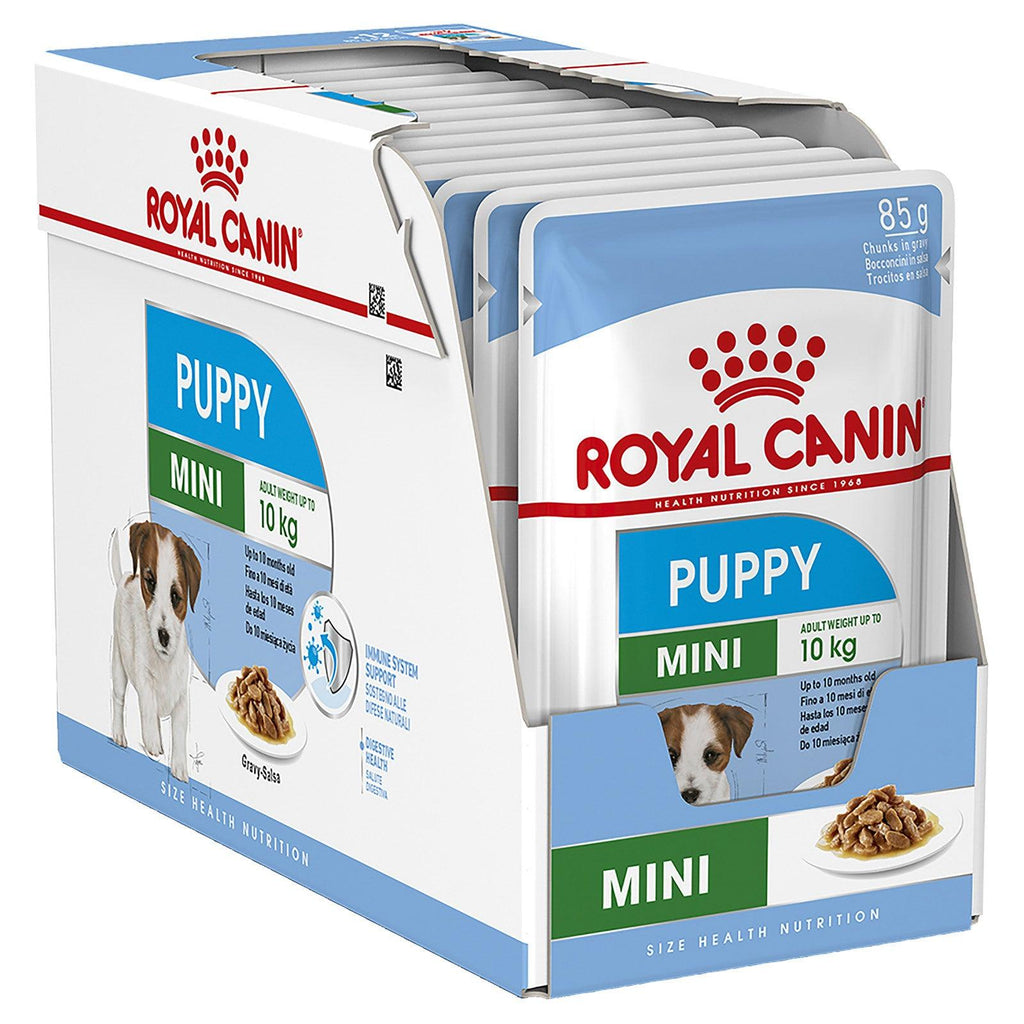 ROYAL CANIN Mini Puppy Wet Food Gravy Pouches 12X85G - Sparklet