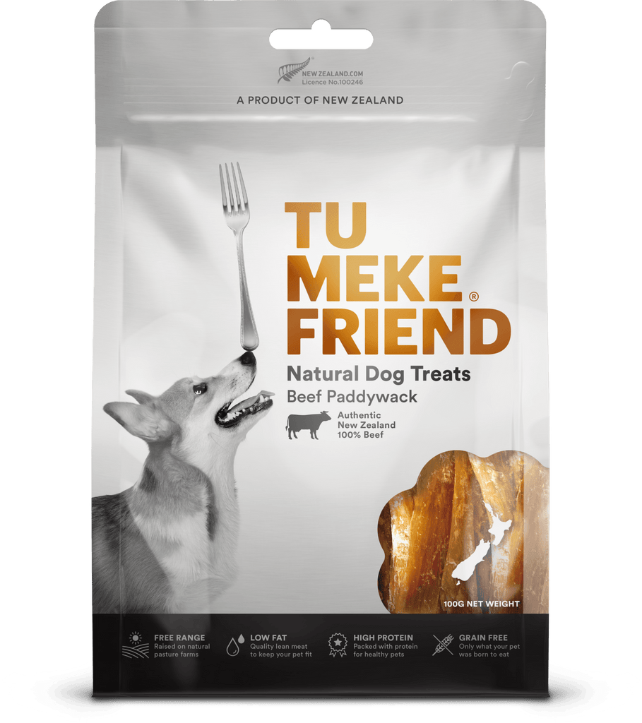 TU MEKE FRIEND Air-Dried Natural Dog Treats Beef Paddywack 100G - Sparklet