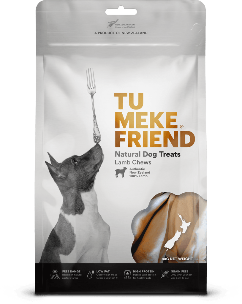 TU MEKE FRIEND Air-Dried Natural Dog Treats Lamb Chews 80G - Sparklet