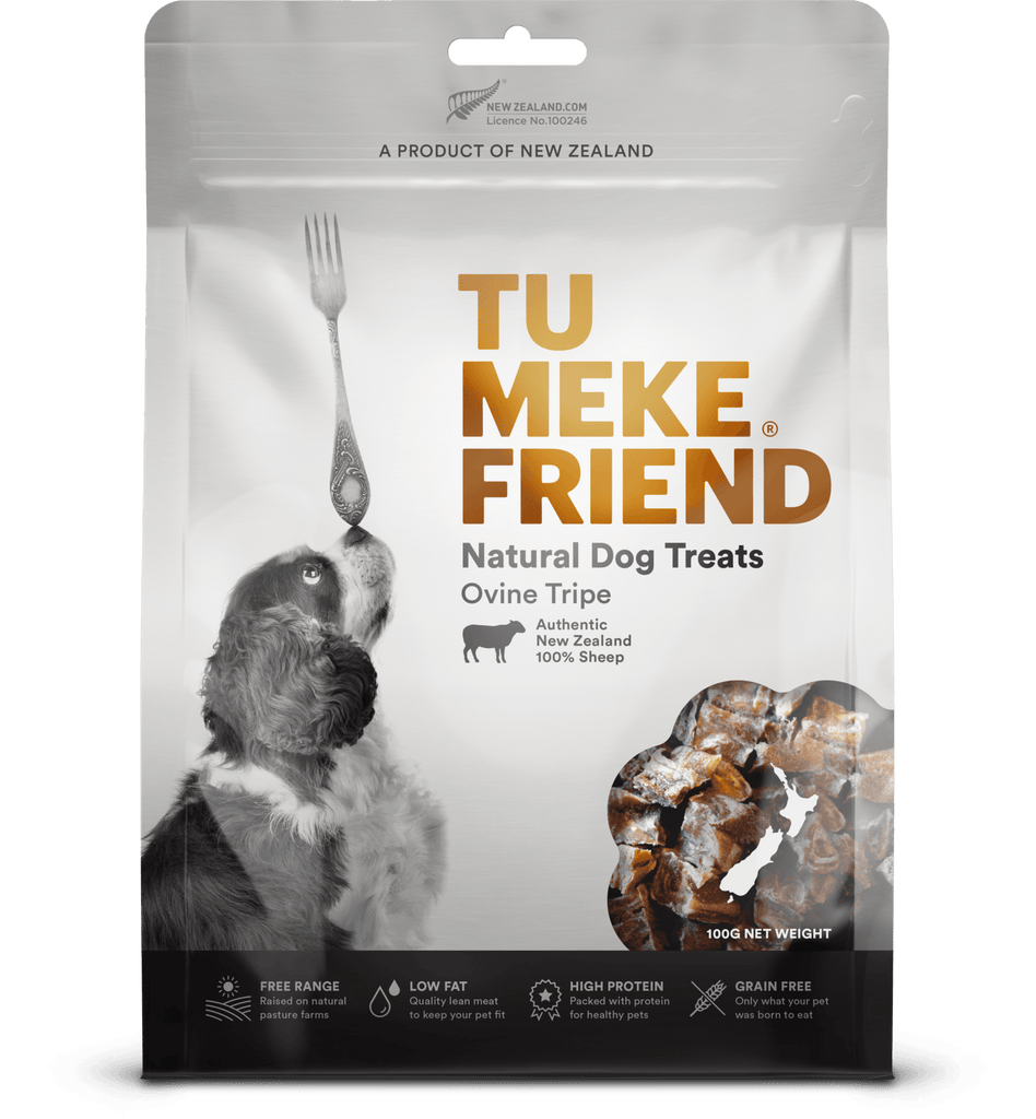 TU MEKE FRIEND Air-Dried Natural Dog Treats Ovine Tripe 100G - Sparklet