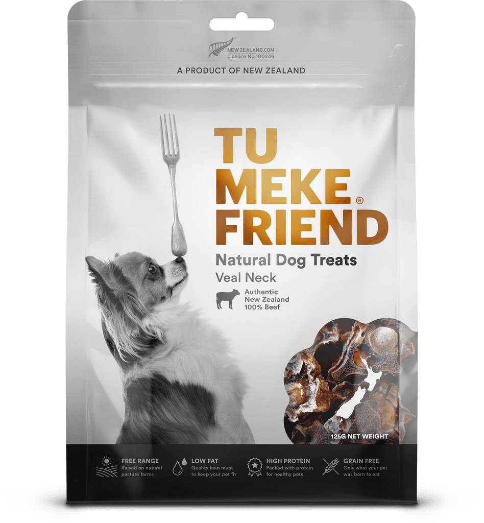 TU MEKE FRIEND Air-Dried Natural Dog Treats Veal Neck 125G - Sparklet