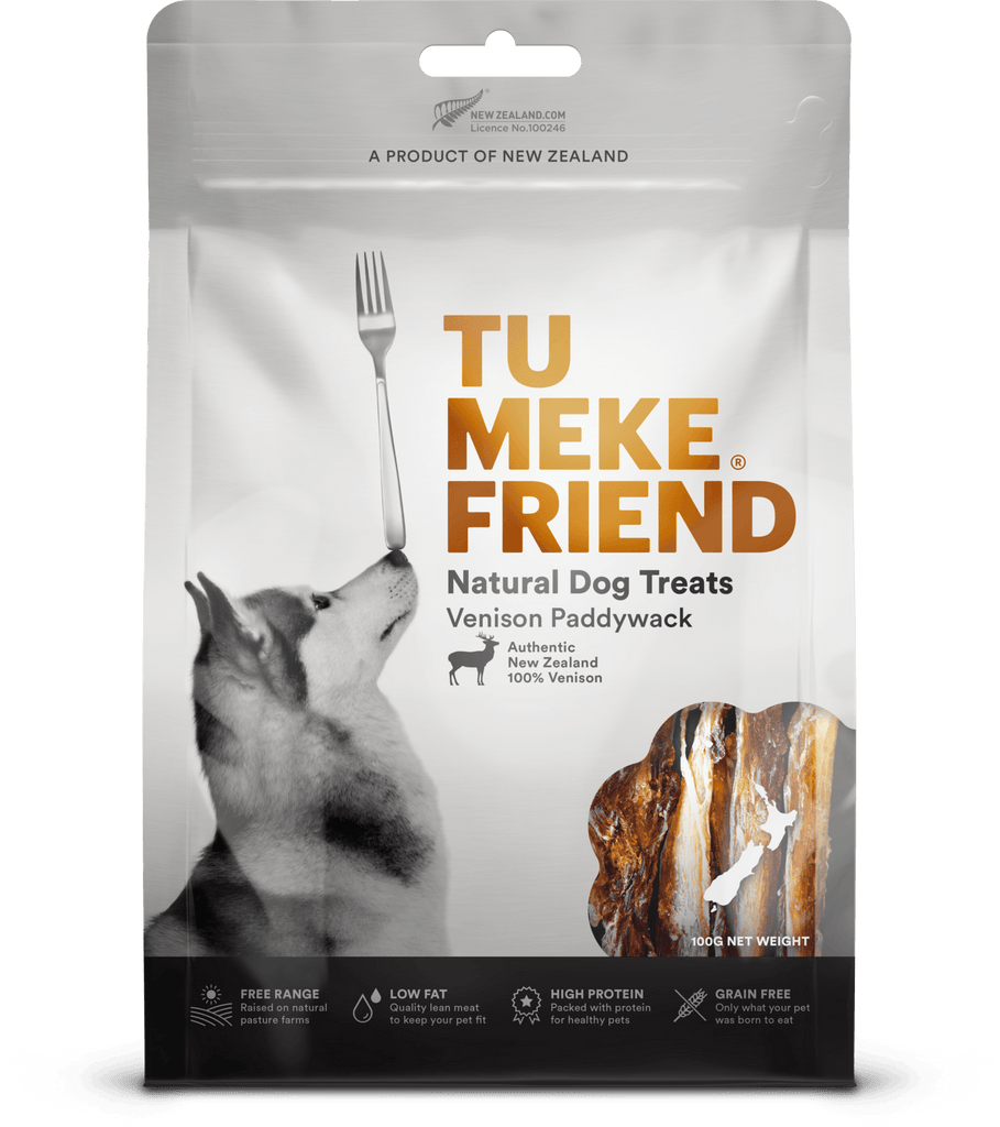 TU MEKE FRIEND Air-Dried Natural Dog Treats Venison Paddywack 100G - Sparklet