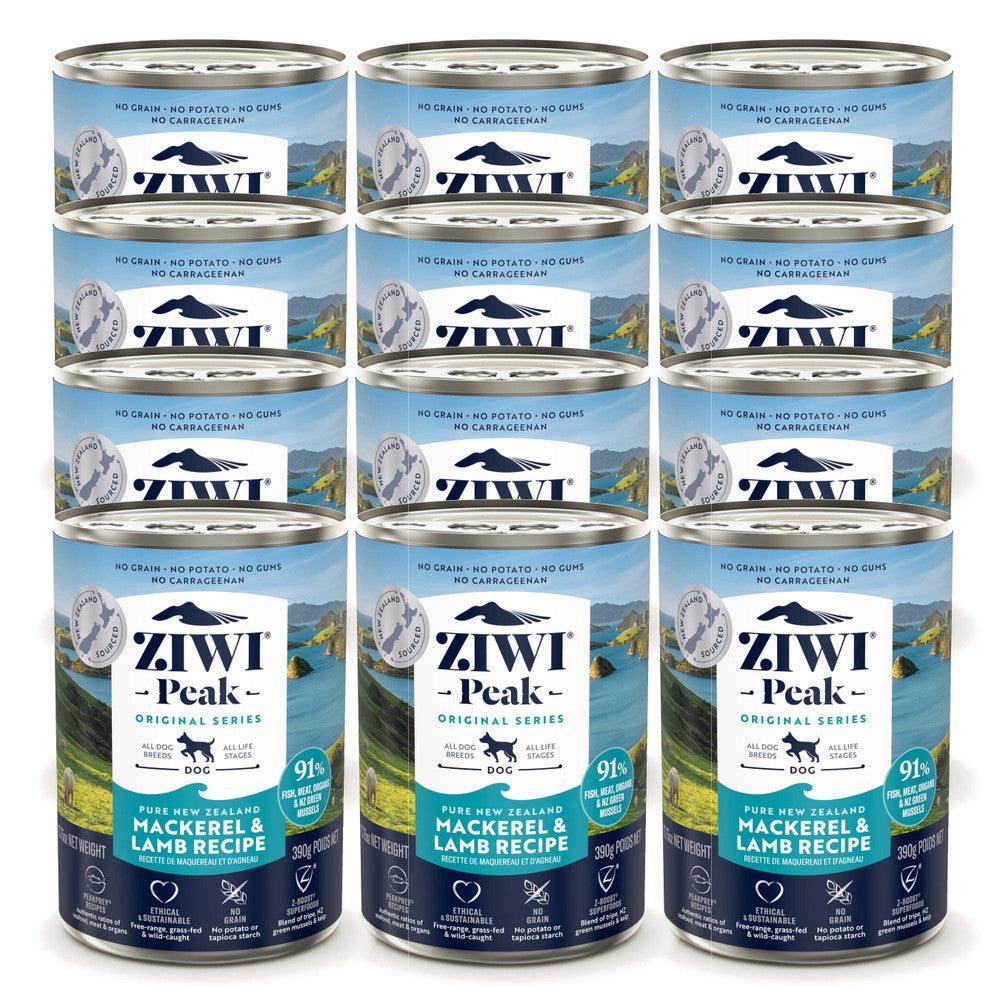 ZIWI PEAK Dog Dog Can Mackerel & Lamb 390G / 390G X 12 - Sparklet